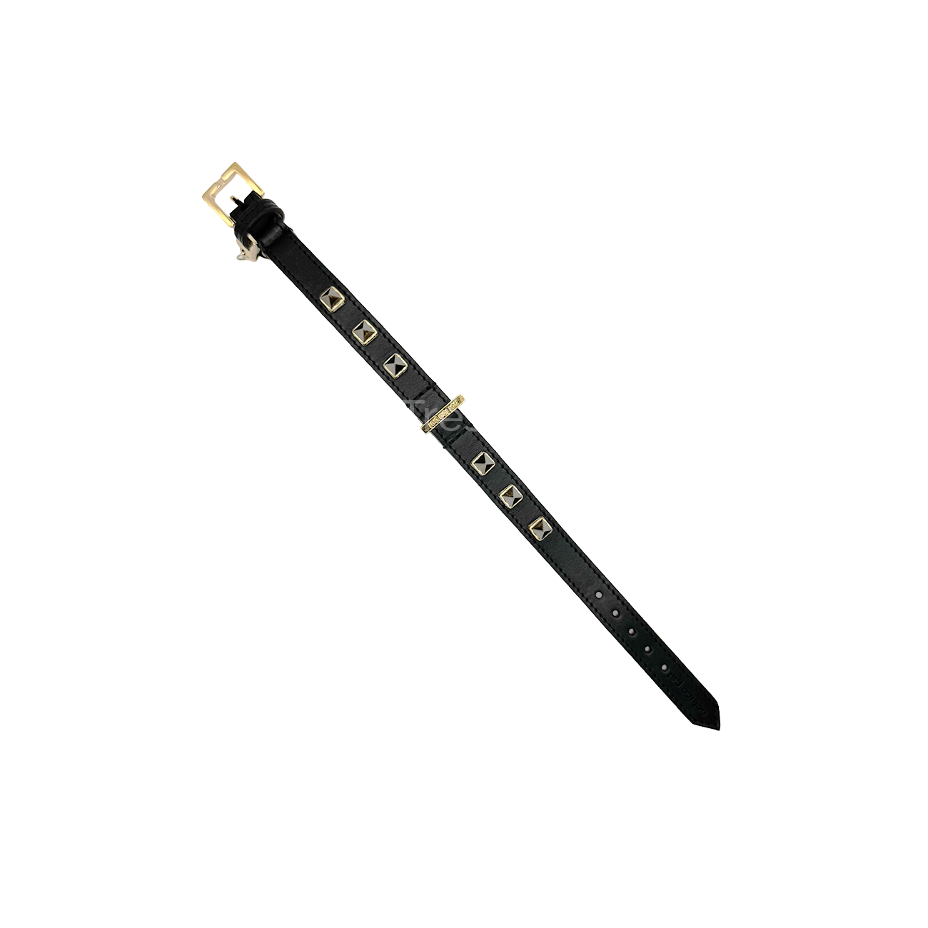 Collier Clouté – Dark Chrome - Les Trésors Pets