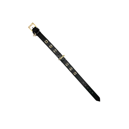 Collier Clouté – Dark Chrome - Les Trésors Pets