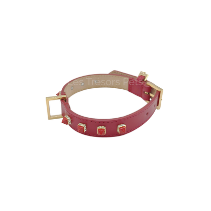 Collier à clous pyramidaux - Les Trésors Pets