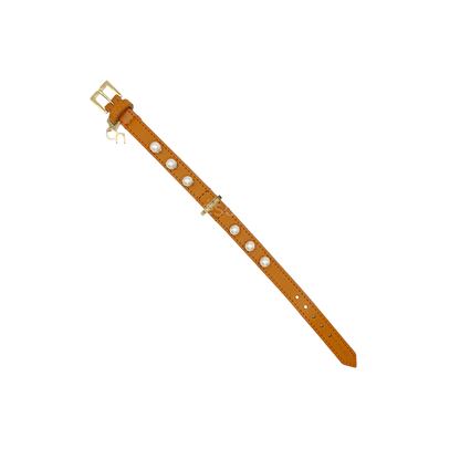 Collier orange à perle - Les Trésors Pets