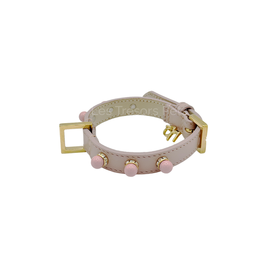 Collier Bonbon Rose - Les Trésors Pets