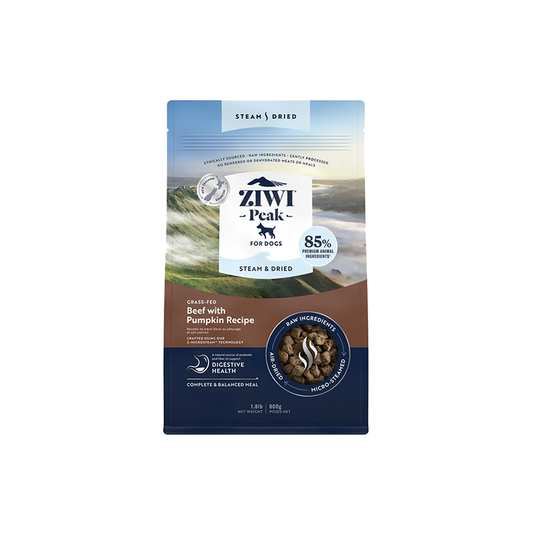 Ziwipeak Steam & Dried nourriture pour chiens Bœuf - Les Trésors Pets